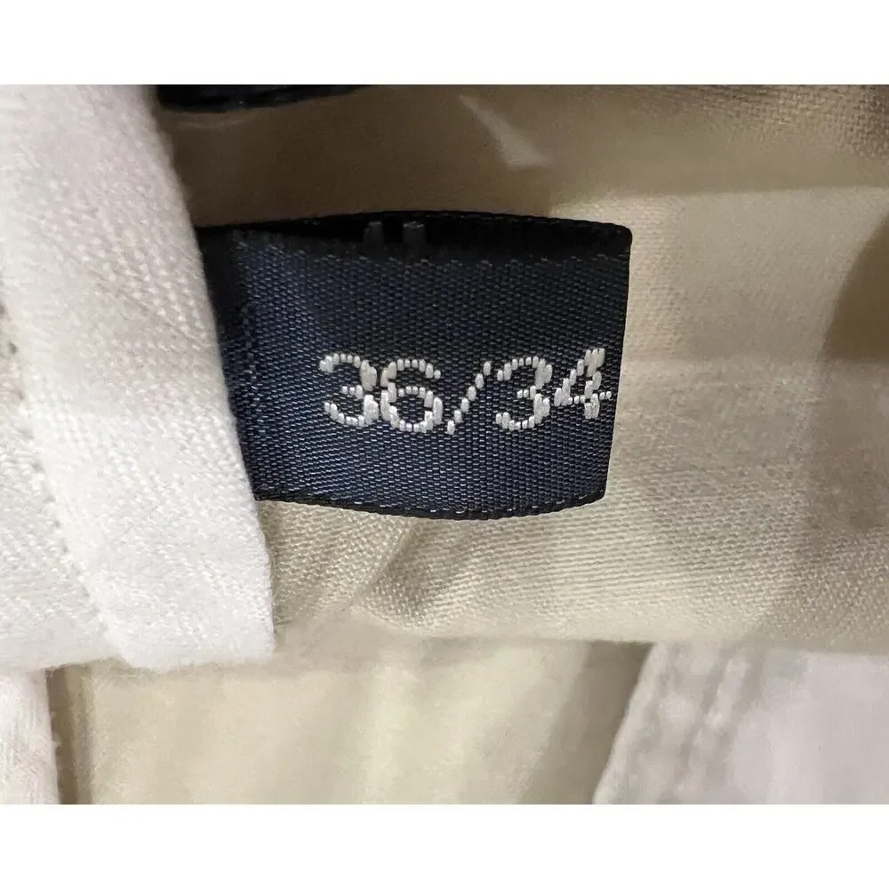 Polo‎ Ralph Lauren Ethan Pants Mens 36x34 Beige Chino Flat Front Classic Khakis